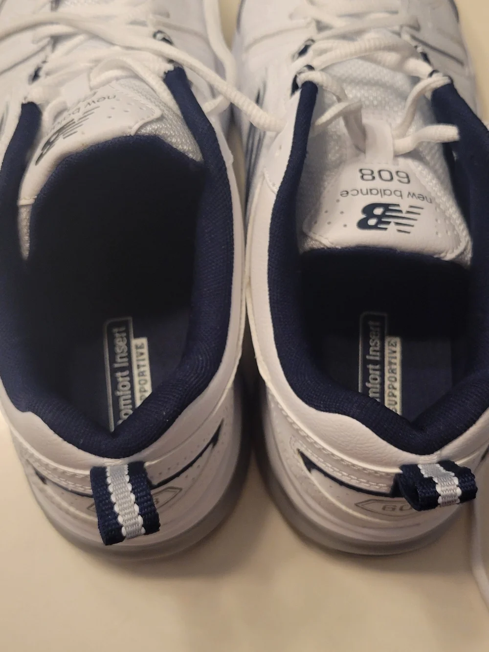New Balance 608 Men’s Sneakers in White and Navy